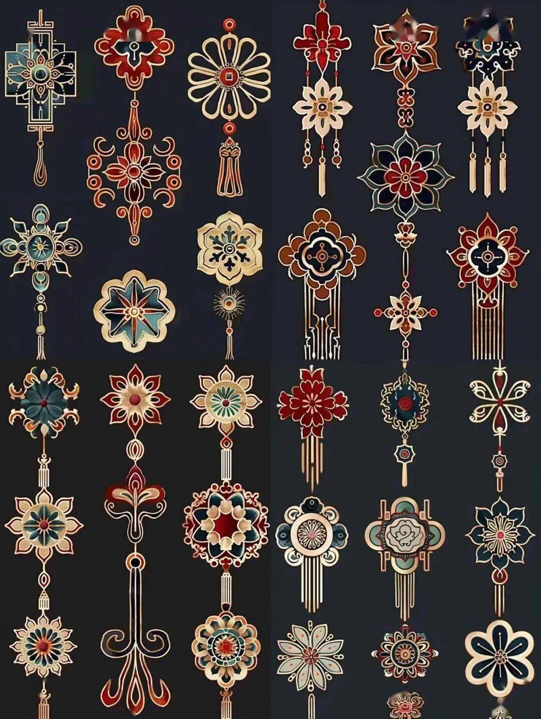 國風古韻-刺繡紋飾紋樣圖案設計分享!