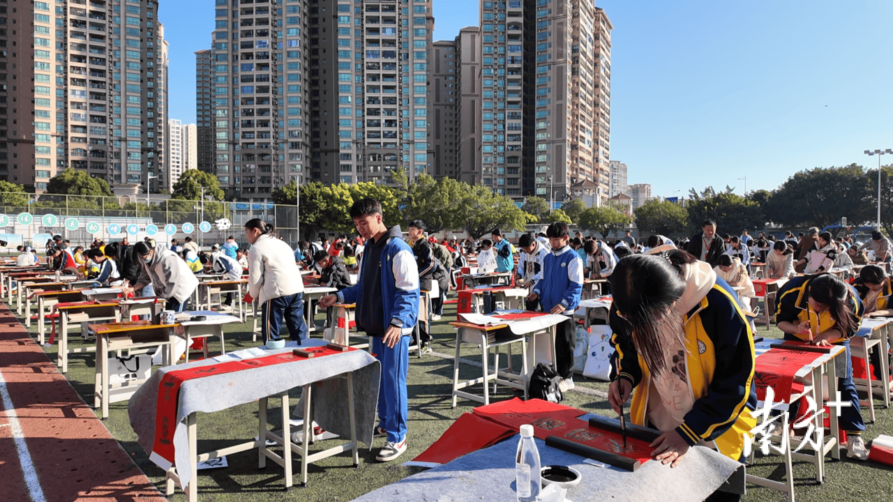 筆墨迎新春！清新區中小學生春聯書法大賽舉辦