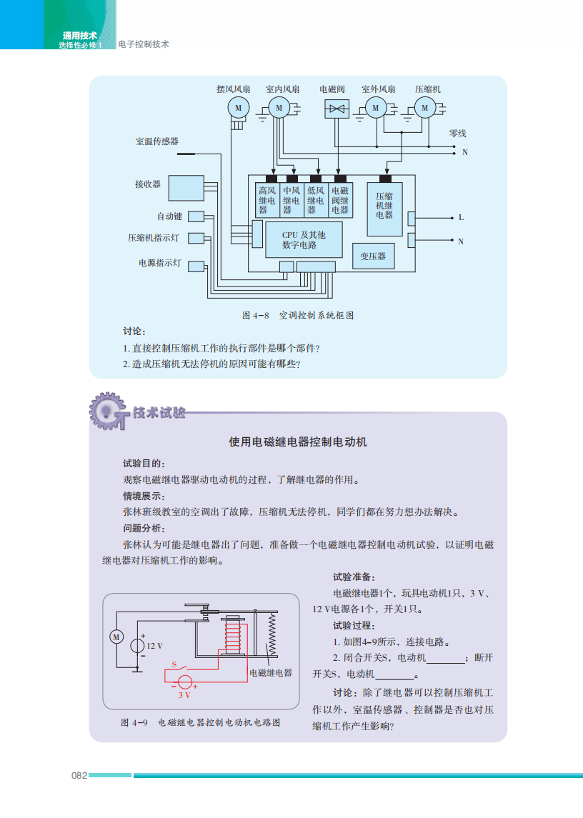 2026蘇教版高中通用技術選擇性必修1《電子控制技術》電子課本