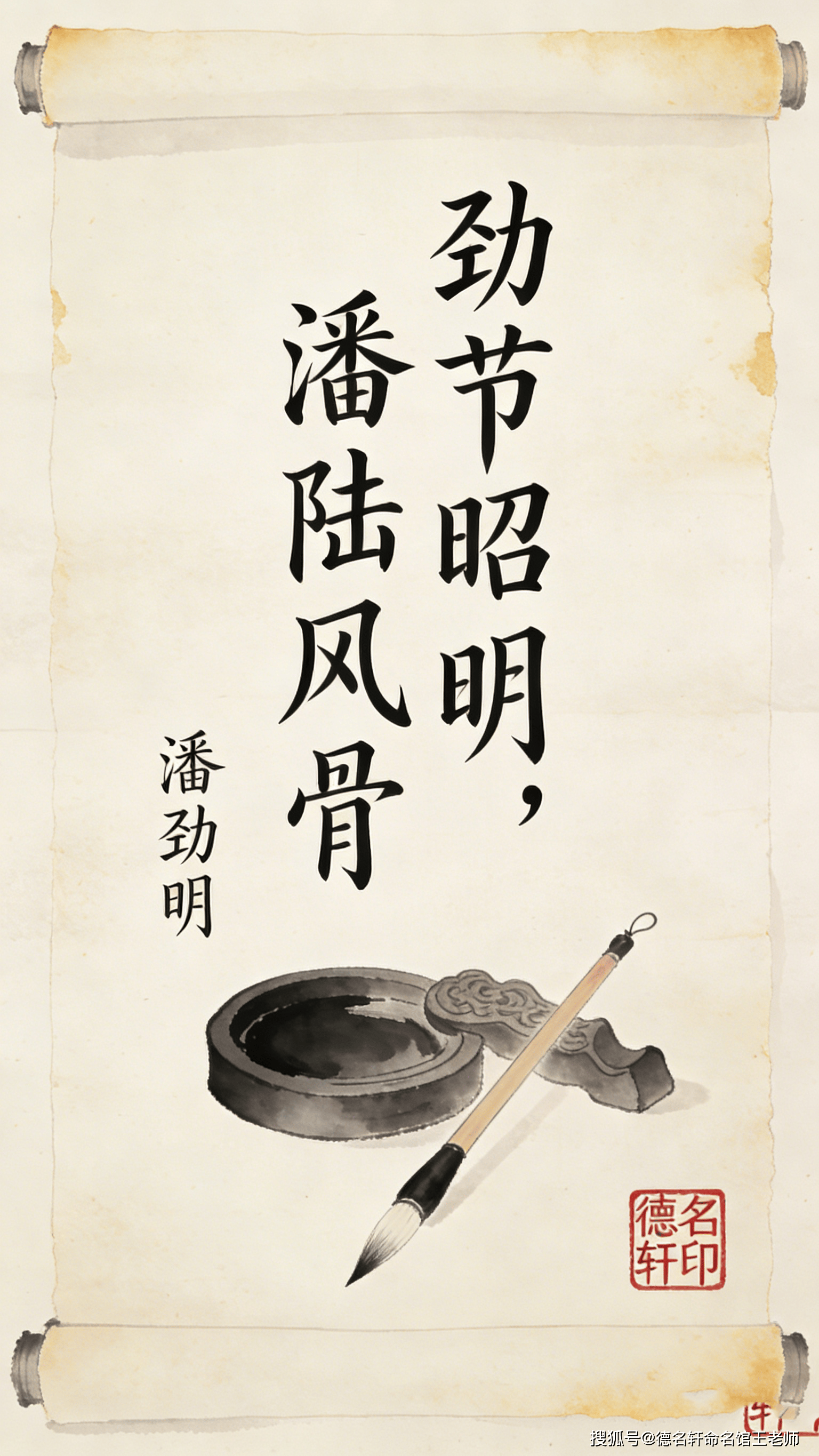 原創寶寶起名案例 2026年寶寶起名案例 潘勁明：勁節昭明，潘陸風骨