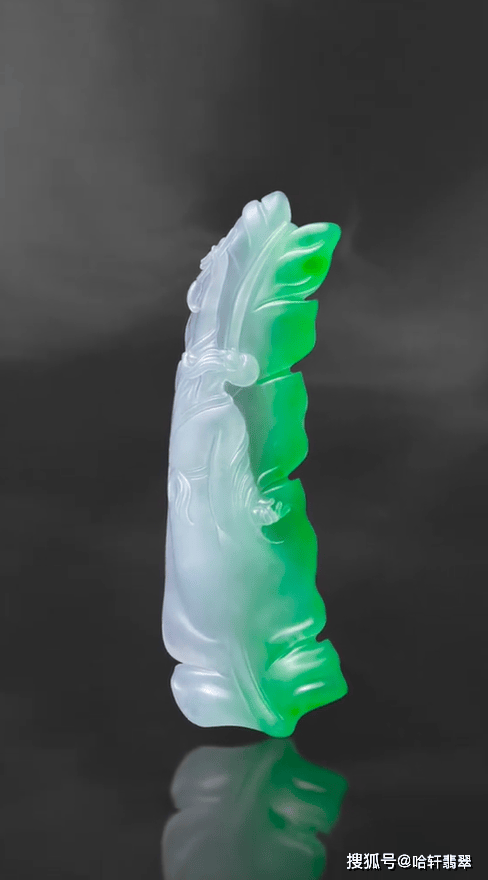 大餅原創翡翠欣賞：書法氣韻，懷素書蕉