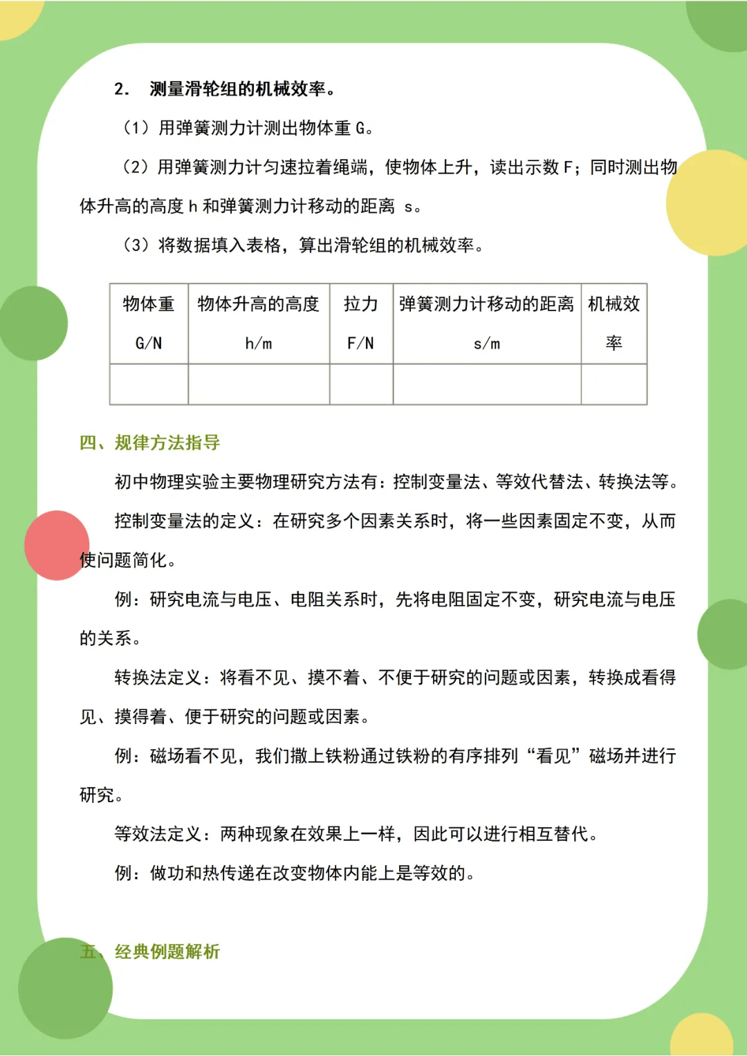 【實驗專題】初中物理20個實驗題，逢考必有！每一個都很重要，建議為孩子收藏！