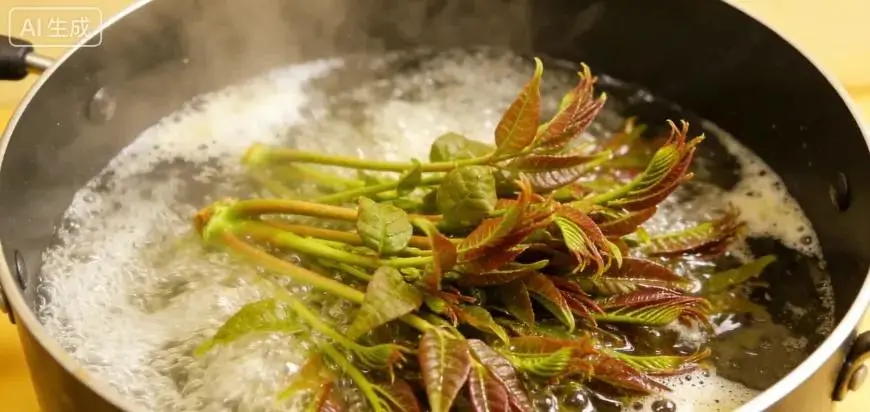 春日美食推薦•陝西彬州美食香椿炒雞蛋