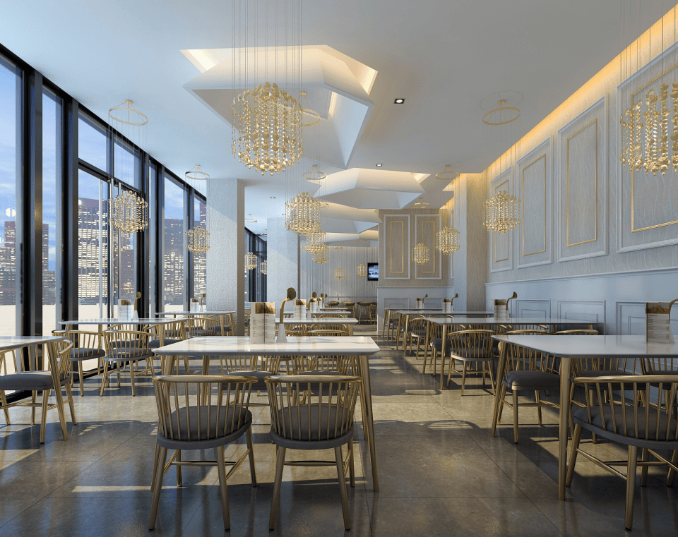 陝西餐飲裝修設計，陝西連鎖店裝修施工，陝西餐廳裝修設計