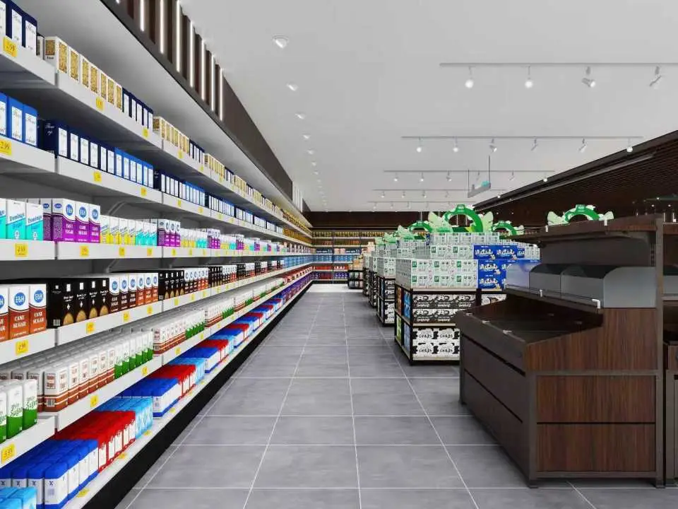 陝西超市裝修施工，陝西商鋪門店裝修施工，陝西商超門店裝修施工