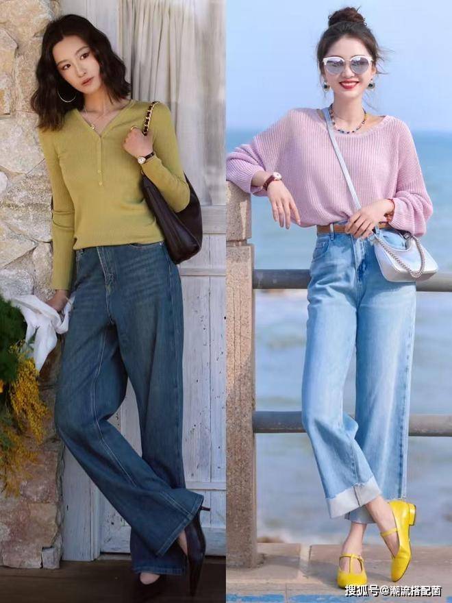 原創今春的“針織衫+闊腿褲”，太美太氣質了！尤其適合中年女性借鑑