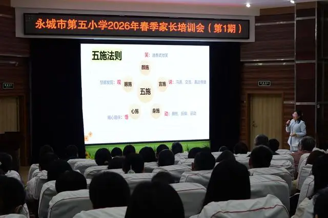 永城市第五小學舉辦2026年春季家長培訓會