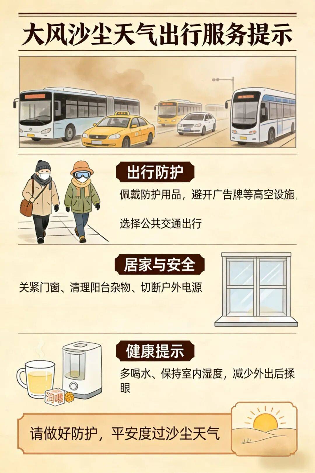 緊急預警！關門窗！戴口罩！24小時內影響呼和浩特大部！呼市人儘量減少外出